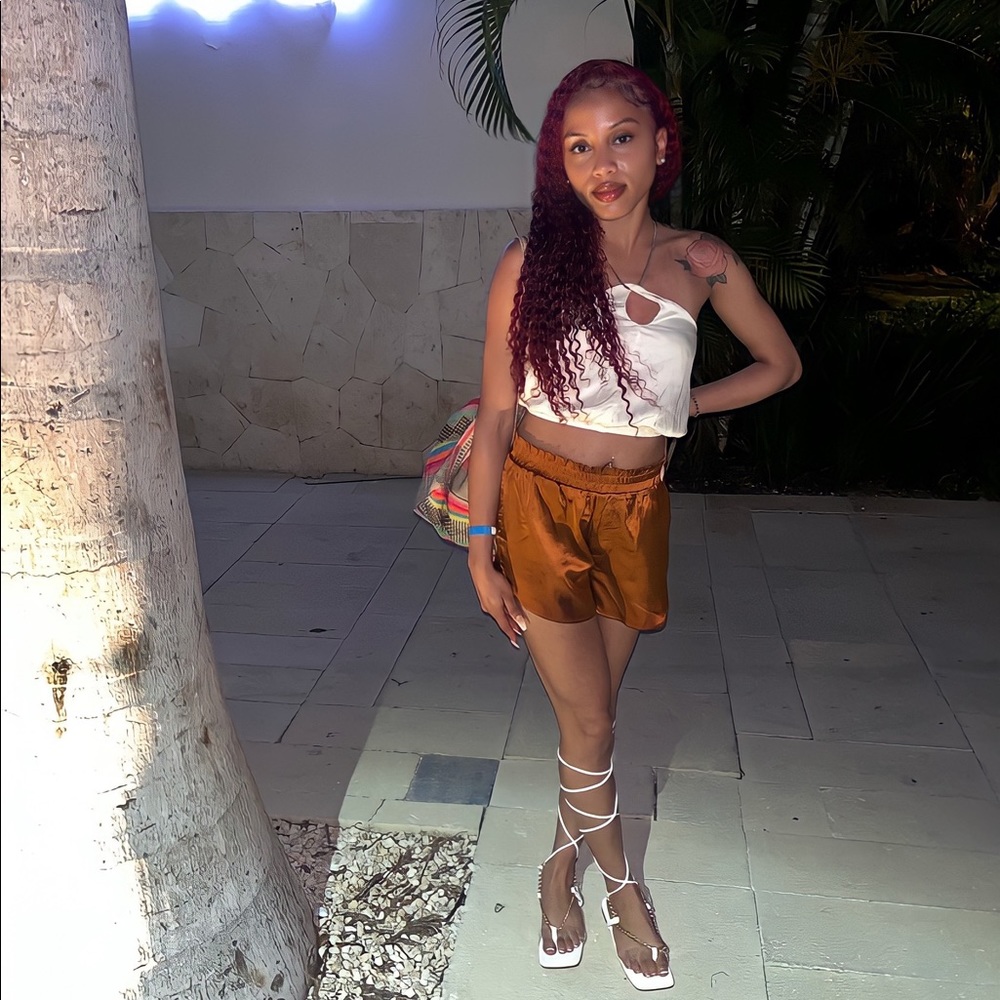 Satin shorts